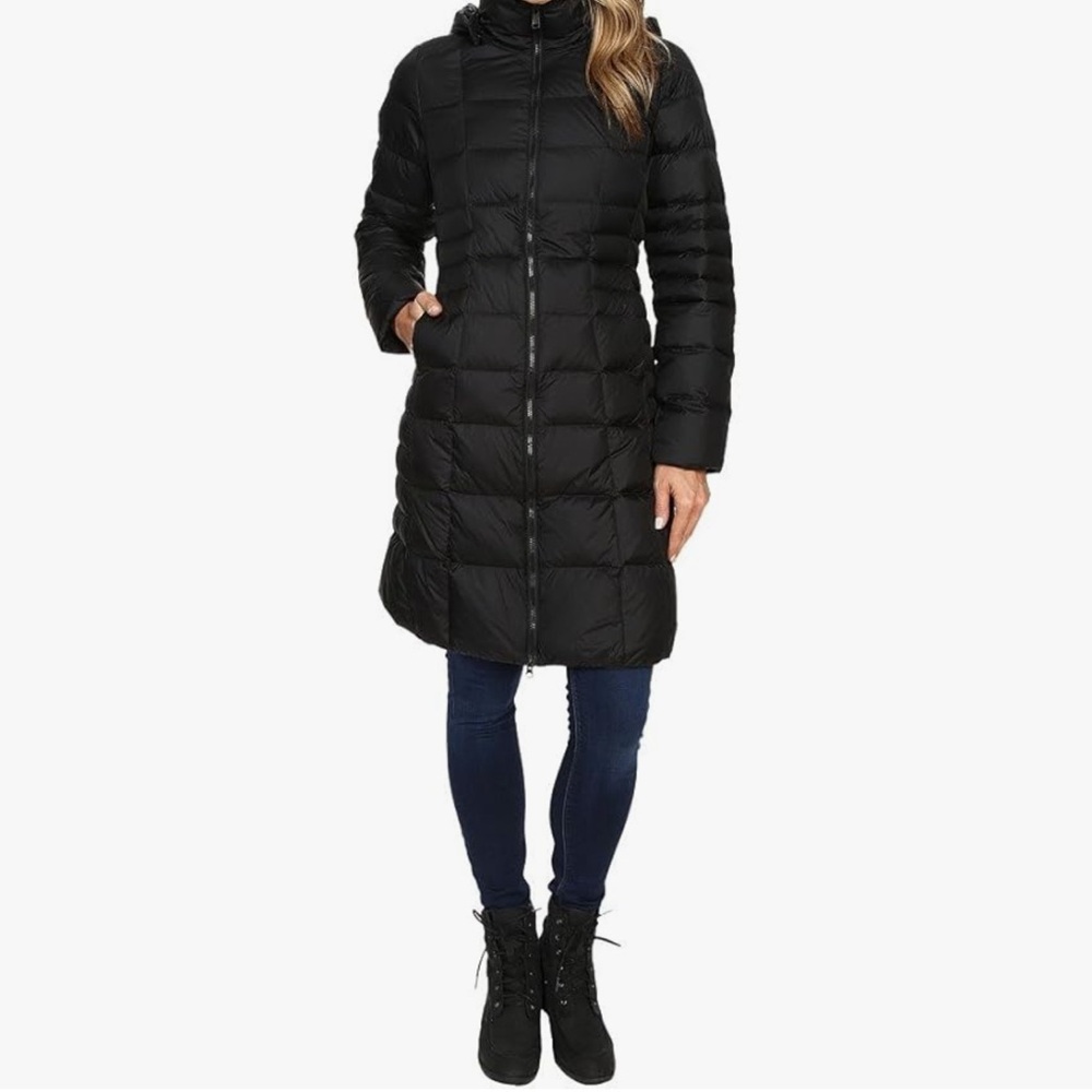 The North Face Women's Long Black Puffer Jacket Size XL